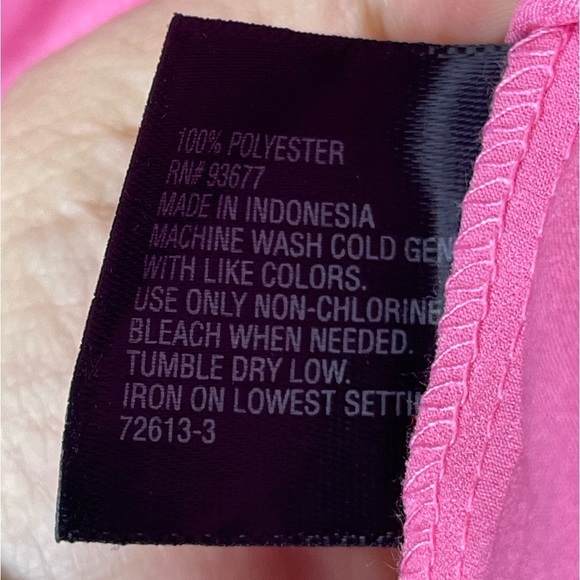 Worthington Pink Sleeveless Twist Front Top Size Small NWT - Picture 6 of 7